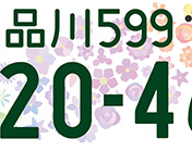 図柄⼊りナンバープレートについて